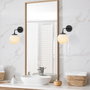 Opviq Lámpara de pared Viran - 10905 Negro y Crema